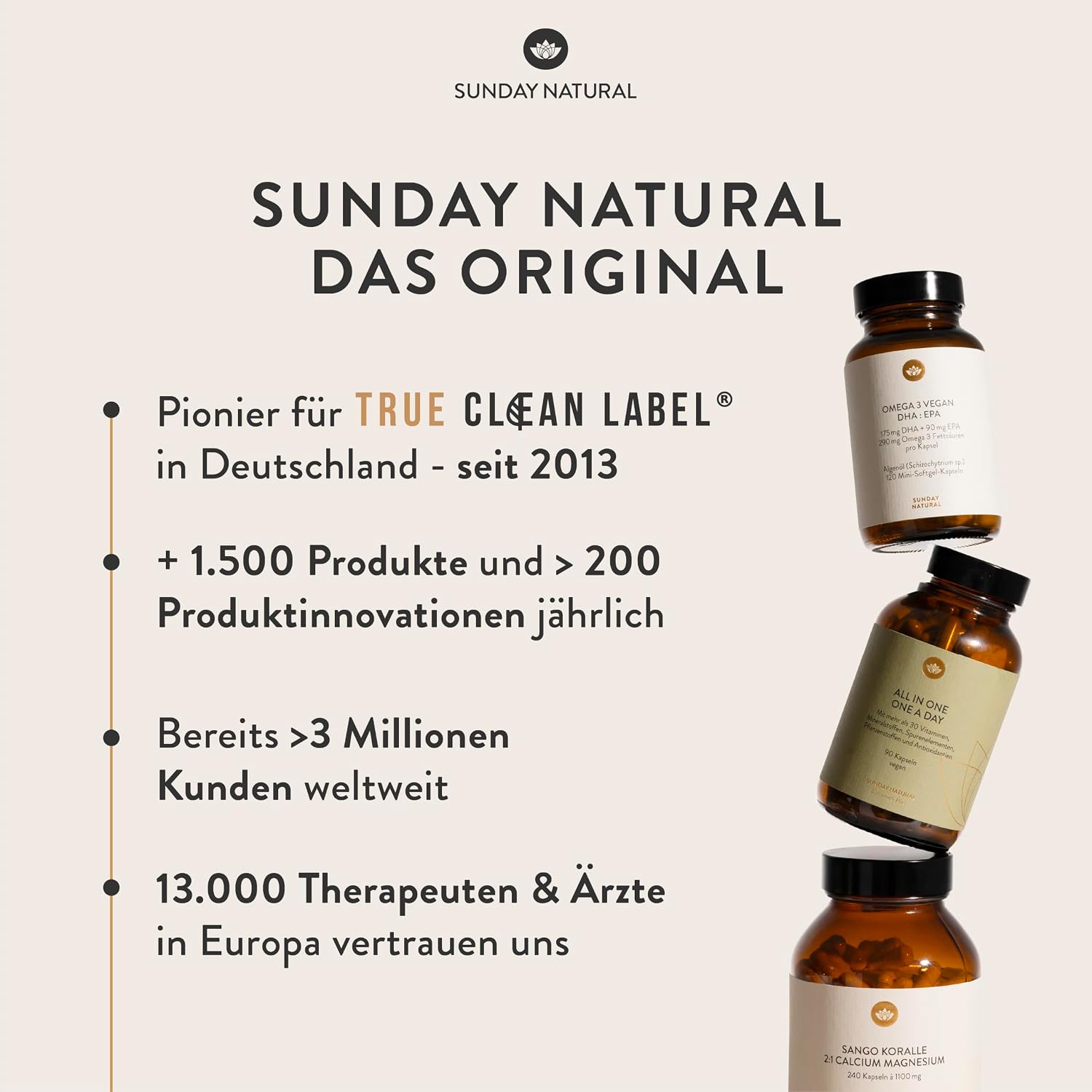 SUNDAY NATURAL® Magnesium Komplex – 240 Kapseln - 400mg pro Tag - aus 7 Verbindungen: Magnesium Bisglycinat, Citrat, Malat, Laktat, Ascorbat, Oxid, Lysinat - Vegan, laborgeprüft – Bild 7