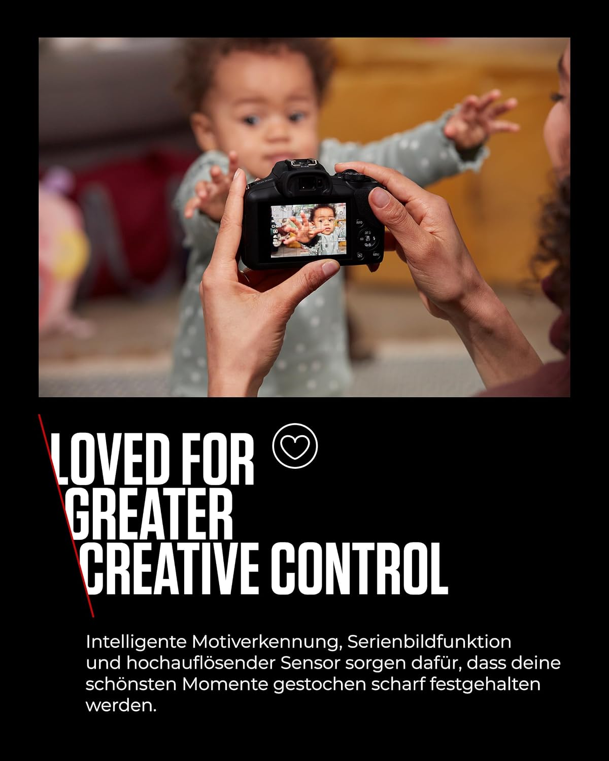 Canon EOS R100 mit RF-S 18–45mm – 24,1 MP APS-C Systemkamera – Dual Pixel AF, 4K-Video, 6,5 B/s, Augen- & Gesichtserkennung, WLAN & Bluetooth - Perfekt, um kostbare Erinnerungen festzuhalten – Bild 4