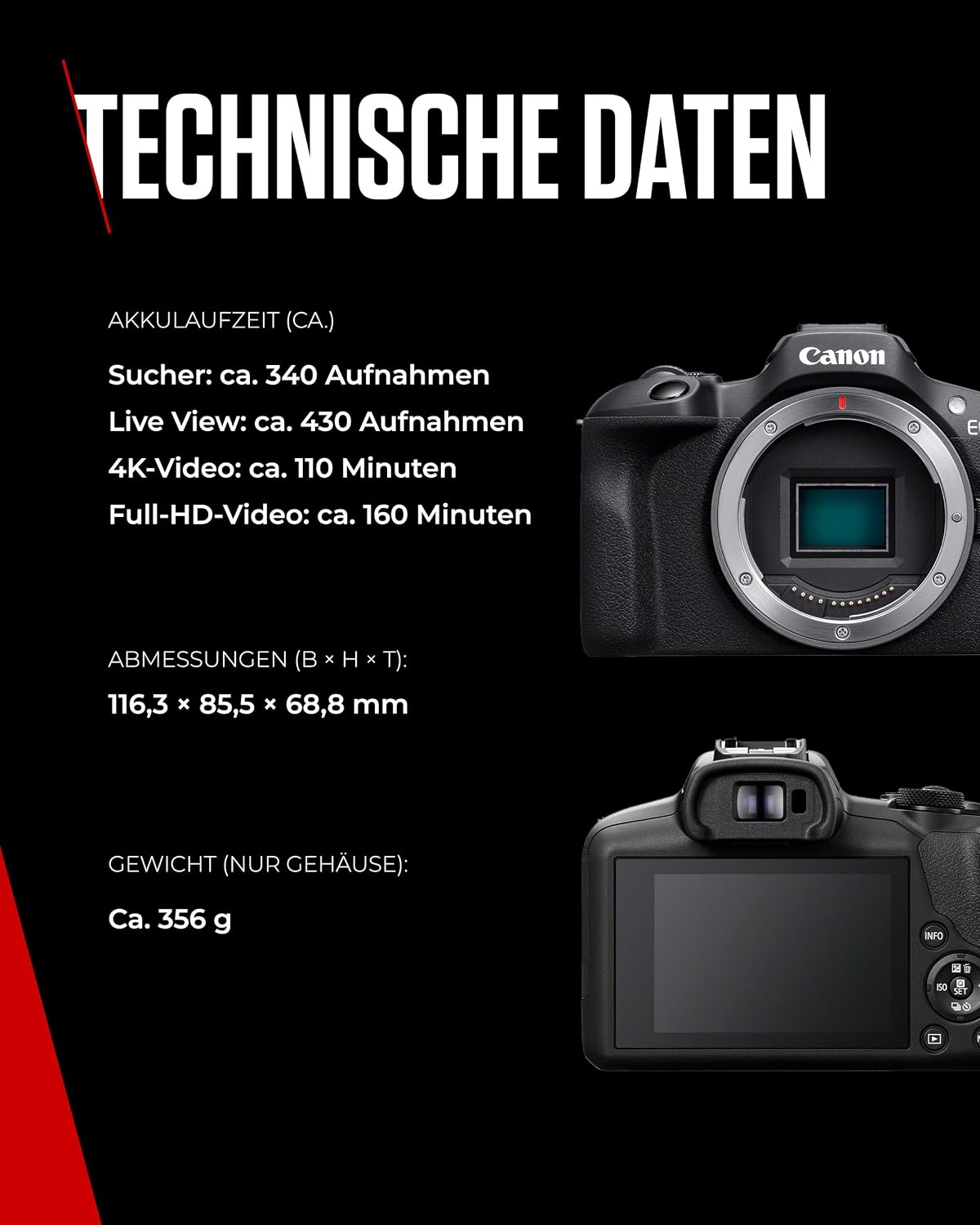 Canon EOS R100 mit RF-S 18–45mm – 24,1 MP APS-C Systemkamera – Dual Pixel AF, 4K-Video, 6,5 B/s, Augen- & Gesichtserkennung, WLAN & Bluetooth - Perfekt, um kostbare Erinnerungen festzuhalten – Bild 6