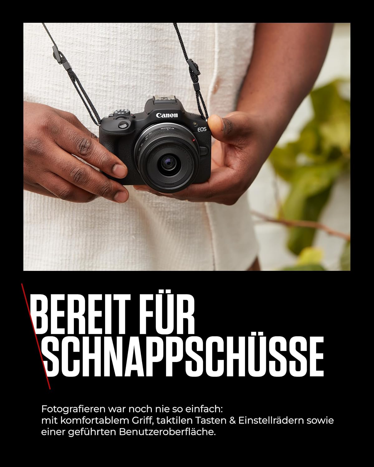 Canon EOS R100 mit RF-S 18–45mm – 24,1 MP APS-C Systemkamera – Dual Pixel AF, 4K-Video, 6,5 B/s, Augen- & Gesichtserkennung, WLAN & Bluetooth - Perfekt, um kostbare Erinnerungen festzuhalten – Bild 9