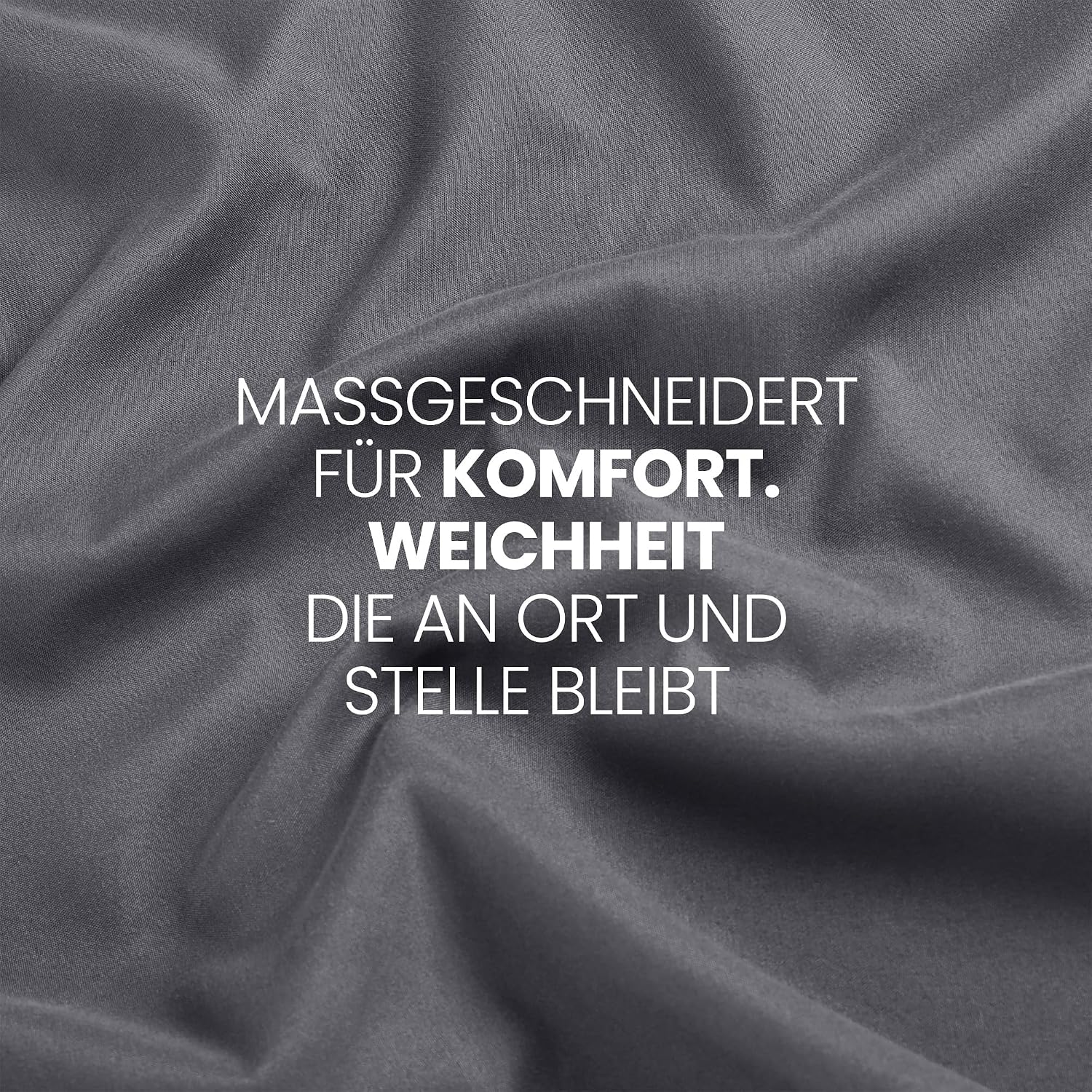 Utopia Bedding - Spannbettlaken 140x200cm - Grau – Bild 7