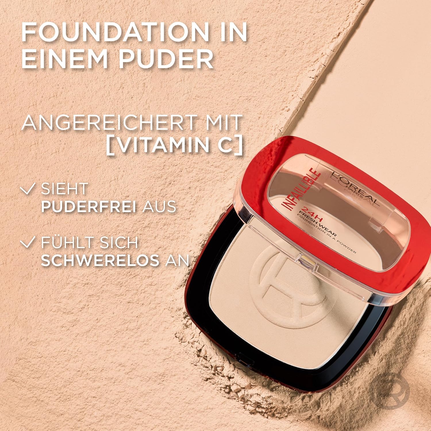 L'Oréal Paris Make-up Puder mit mattem Finish, 260 Golden Sun, 9 g – Bild 7