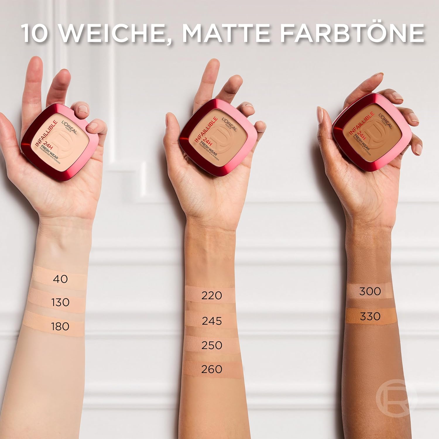 L'Oréal Paris Make-up Puder mit mattem Finish, 260 Golden Sun, 9 g – Bild 9