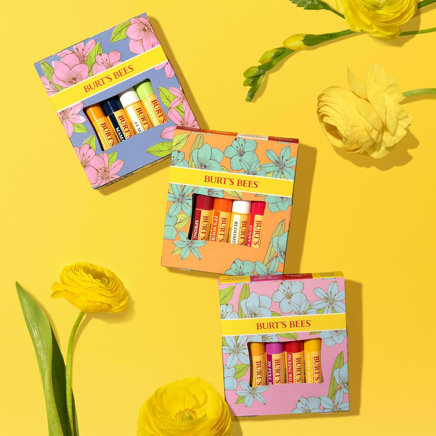 Burt's Bees Lippenbalsam-Set Just Picked, Granatapfel, Wassermelone, Mandarine – Bild 5