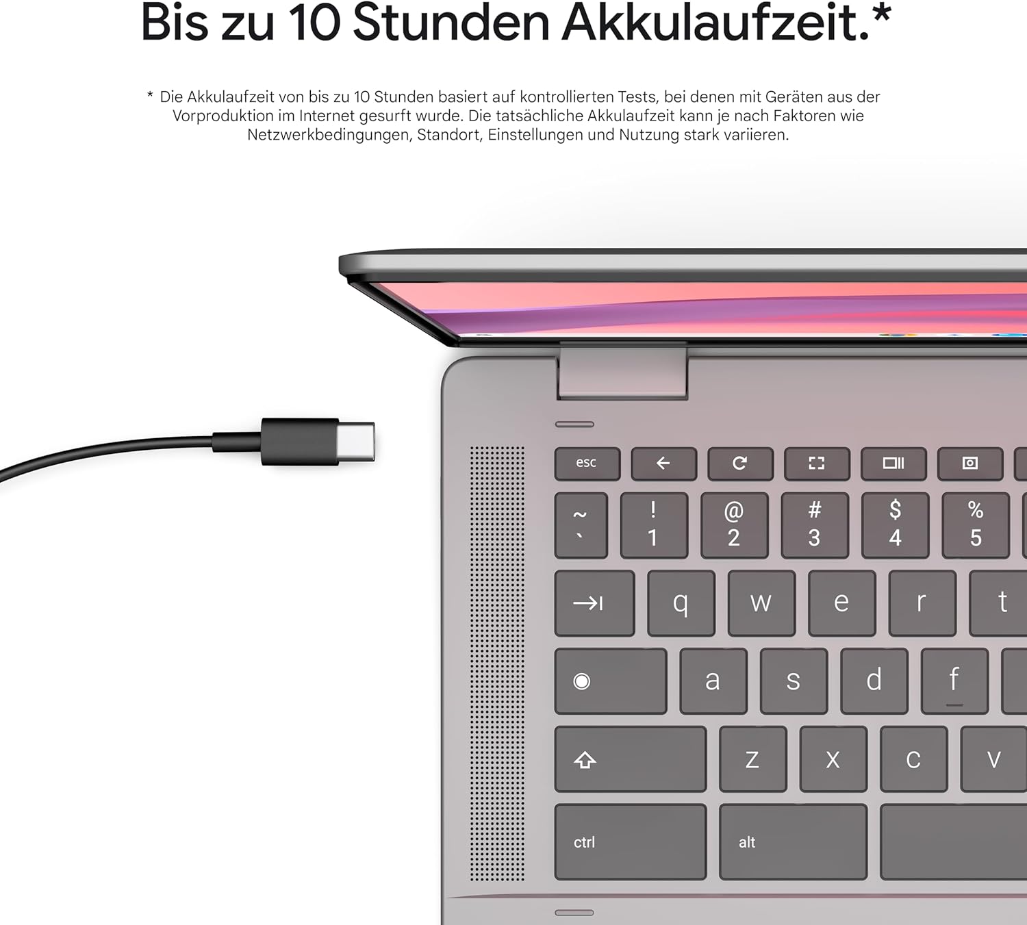 HP Chromebook x360 Laptop, 14" HD Touch, Intel N100, 4GB RAM, 128GB – Bild 9
