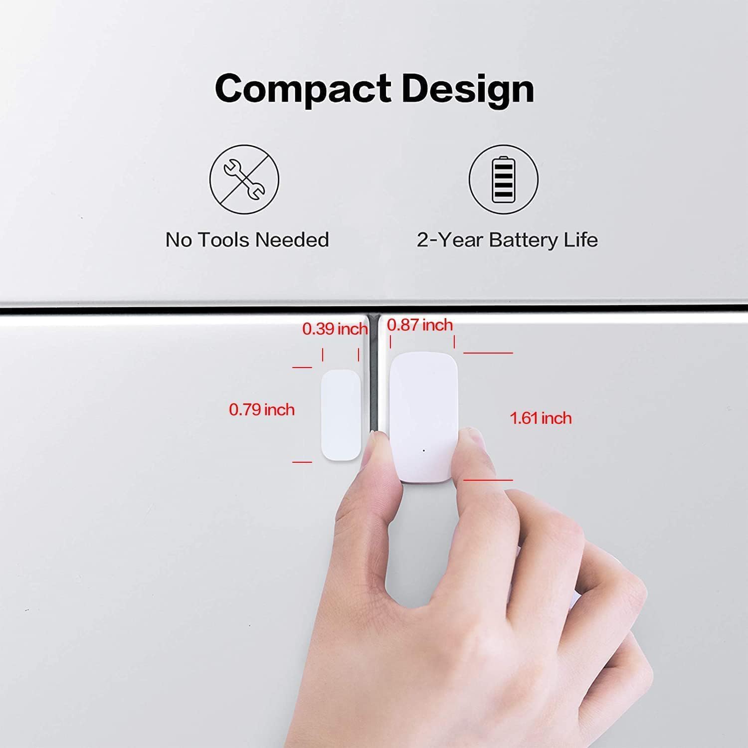 Aqara Tür- und Fenstersensor 3er Pack, Drahtloser Zigbee Sensor für Alarm – Bild 4