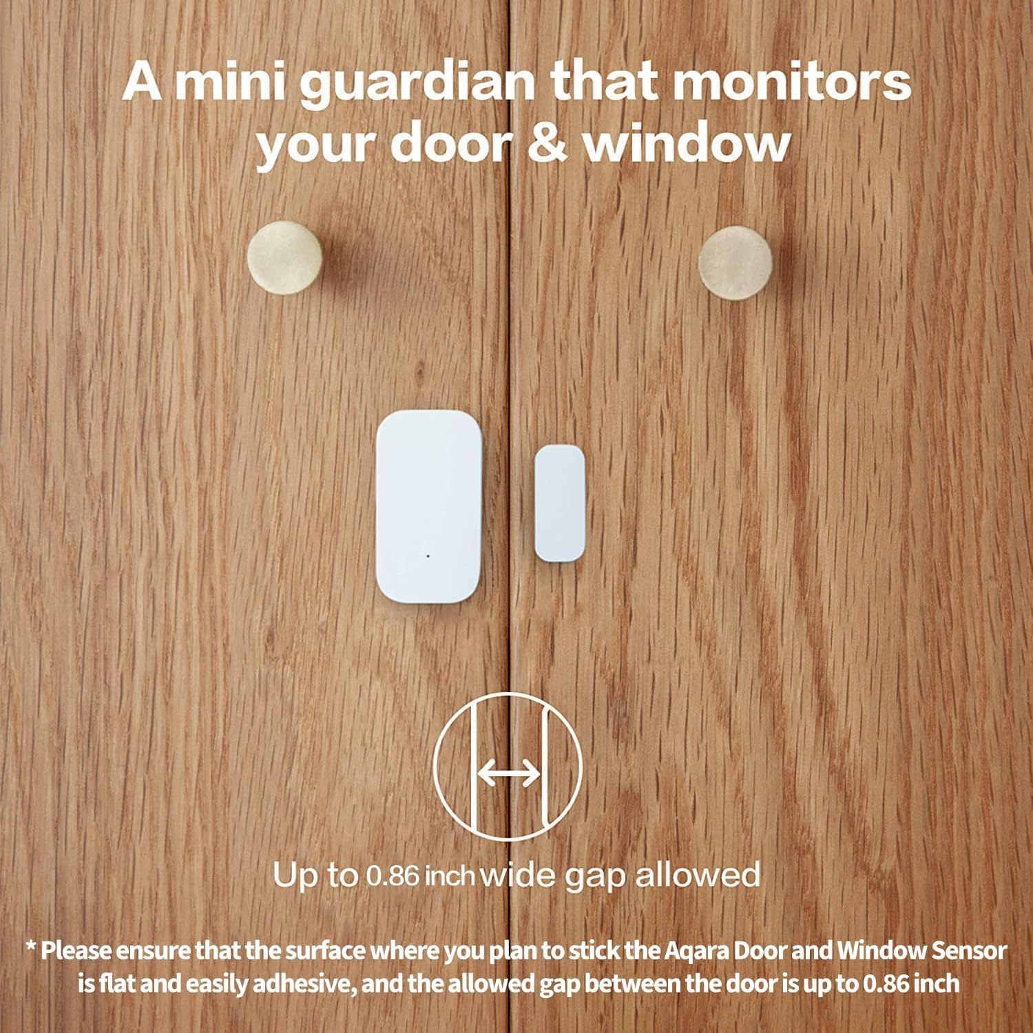 Aqara Tür- und Fenstersensor 3er Pack, Drahtloser Zigbee Sensor für Alarm – Bild 5