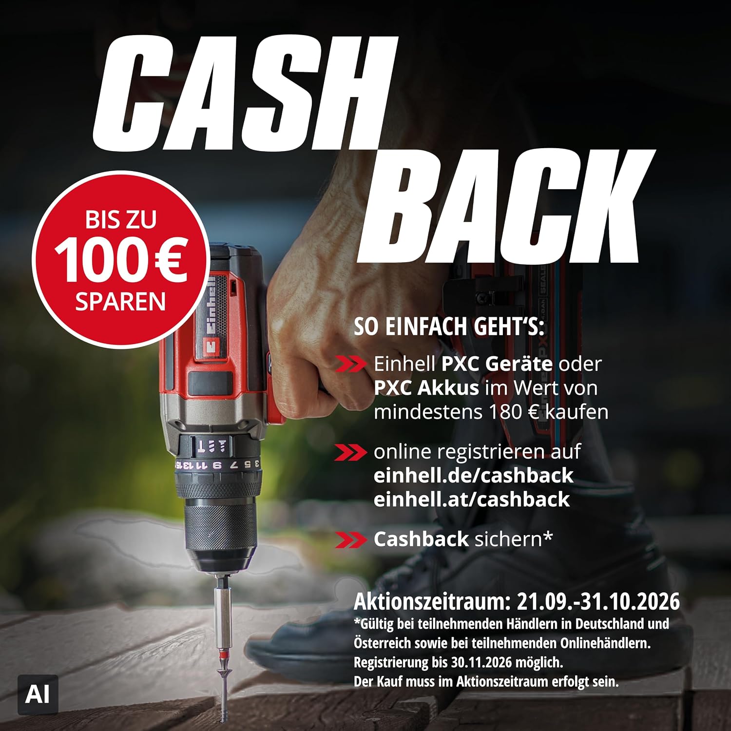 Einhell Akku-Rasenmäher GE-cm 36/37 Li-Solo – Bild 2