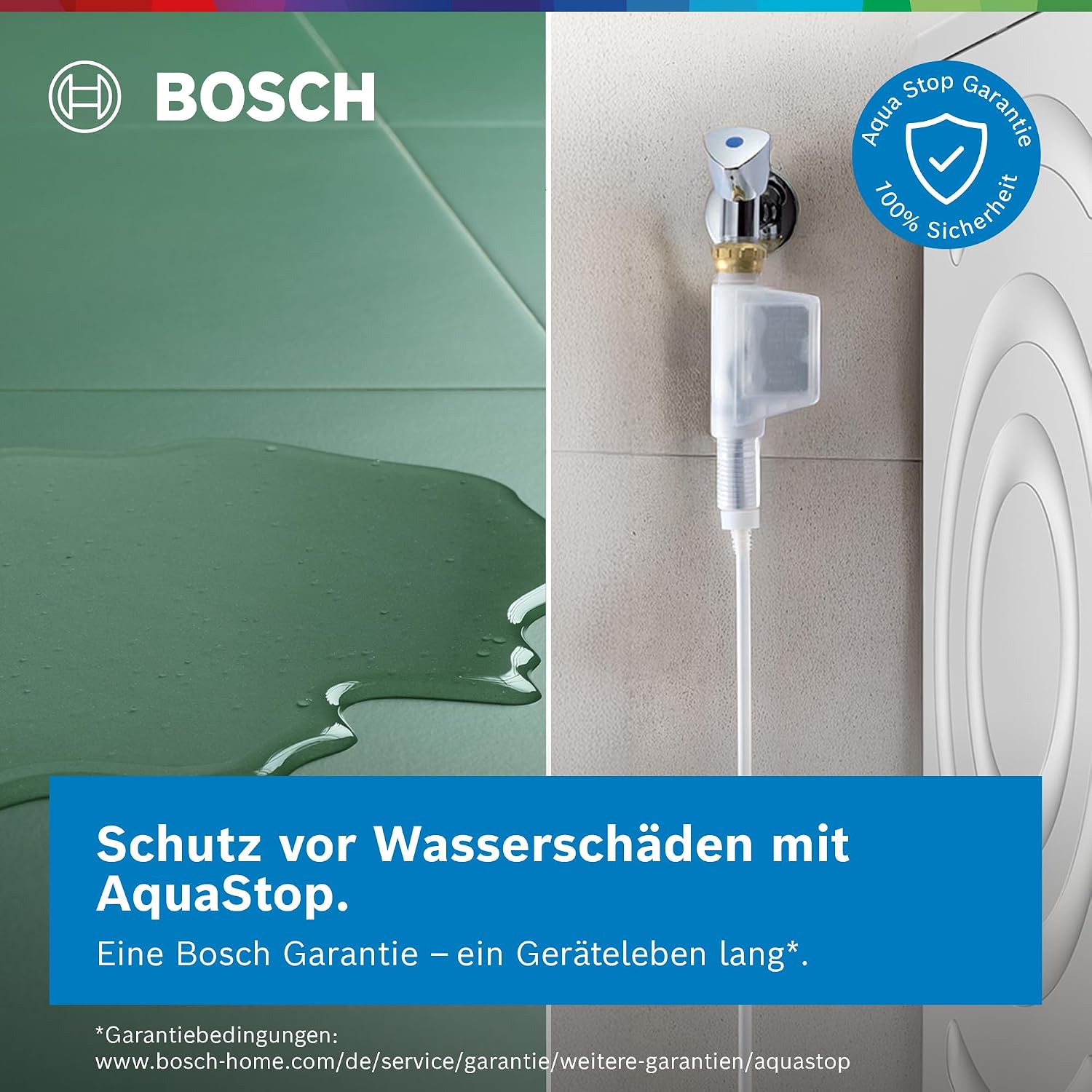 Bosch Serie 6 Smarte Frontlader-Waschmaschine 9 kg 1400 UpM Weiß WGN244M41 – Bild 3