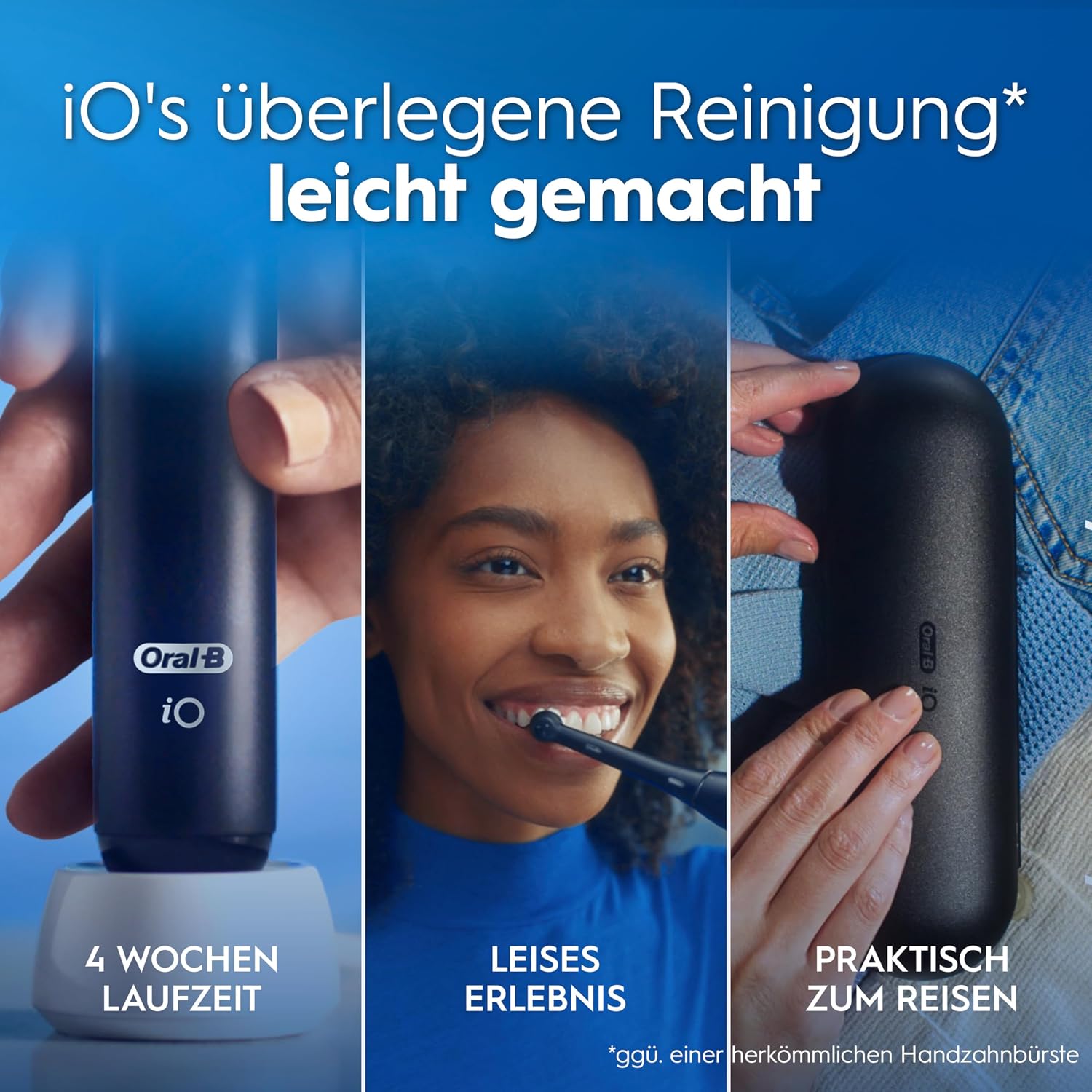 Oral-B iO Series 2 Elektrische Zahnbürste, Doppelpack, Schwarz/Pink – Bild 10