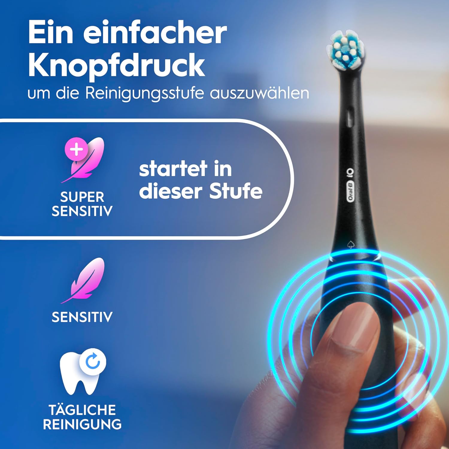 Oral-B iO Series 2 Elektrische Zahnbürste, Doppelpack, Schwarz/Pink – Bild 13