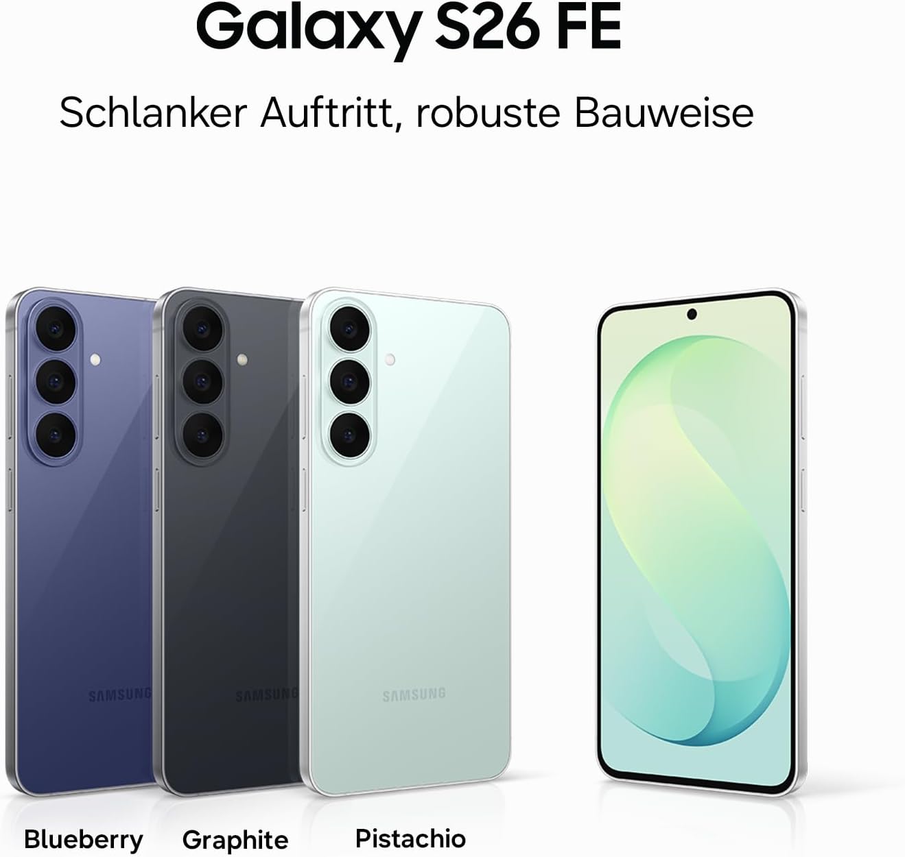 Samsung Galaxy S26 FE AI Smartphone mit Galaxy AI, Blueberry, 256 GB – Bild 3