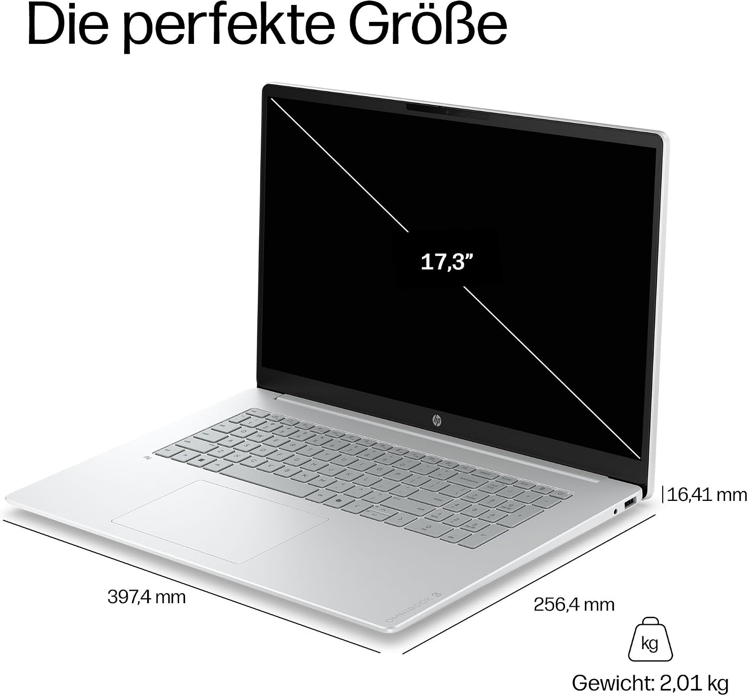HP OmniBook 3 Laptop, 17,3" FHD, Intel Core Ultra 5, 16GB RAM, 512GB SSD – Bild 7