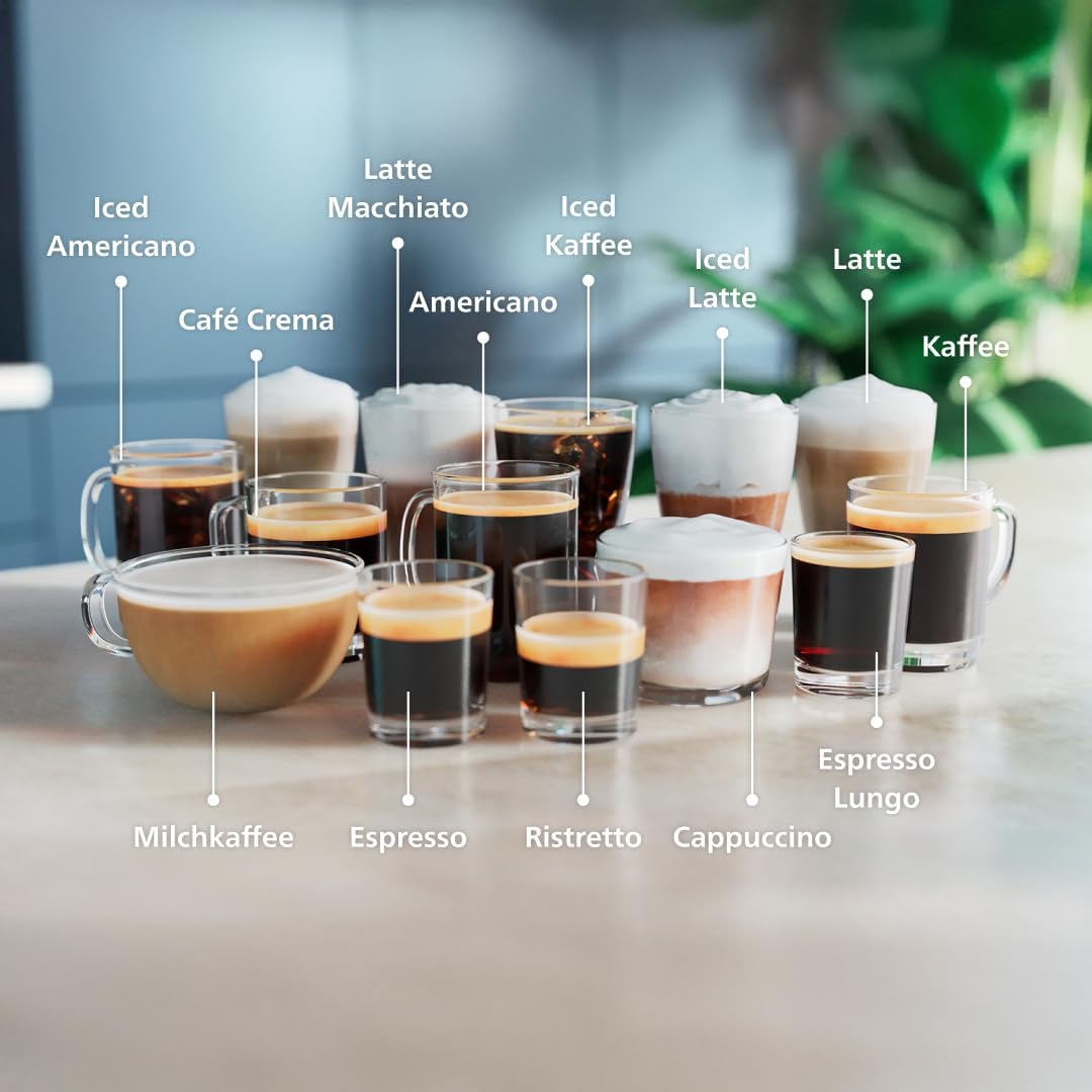 PHILIPS Kaffeevollautomat LatteGo 5500 Serie, Silber, 20 Spezialitäten, bis zu 5000 Tassen – Bild 3