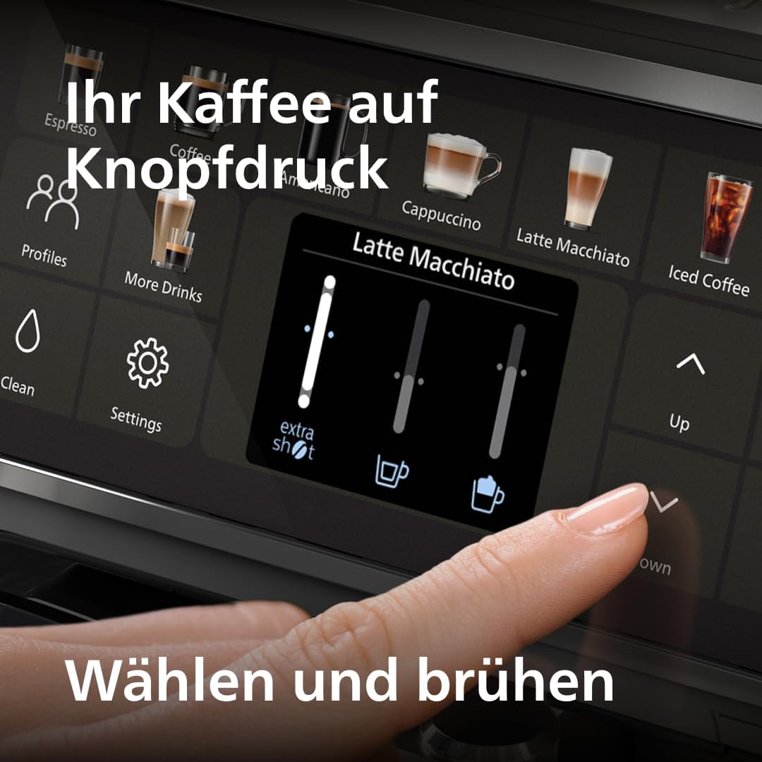 PHILIPS Kaffeevollautomat LatteGo 5500 Serie, Silber, 20 Spezialitäten, bis zu 5000 Tassen – Bild 4