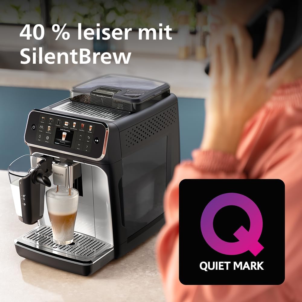 PHILIPS Kaffeevollautomat LatteGo 5500 Serie, Silber, 20 Spezialitäten, bis zu 5000 Tassen – Bild 7