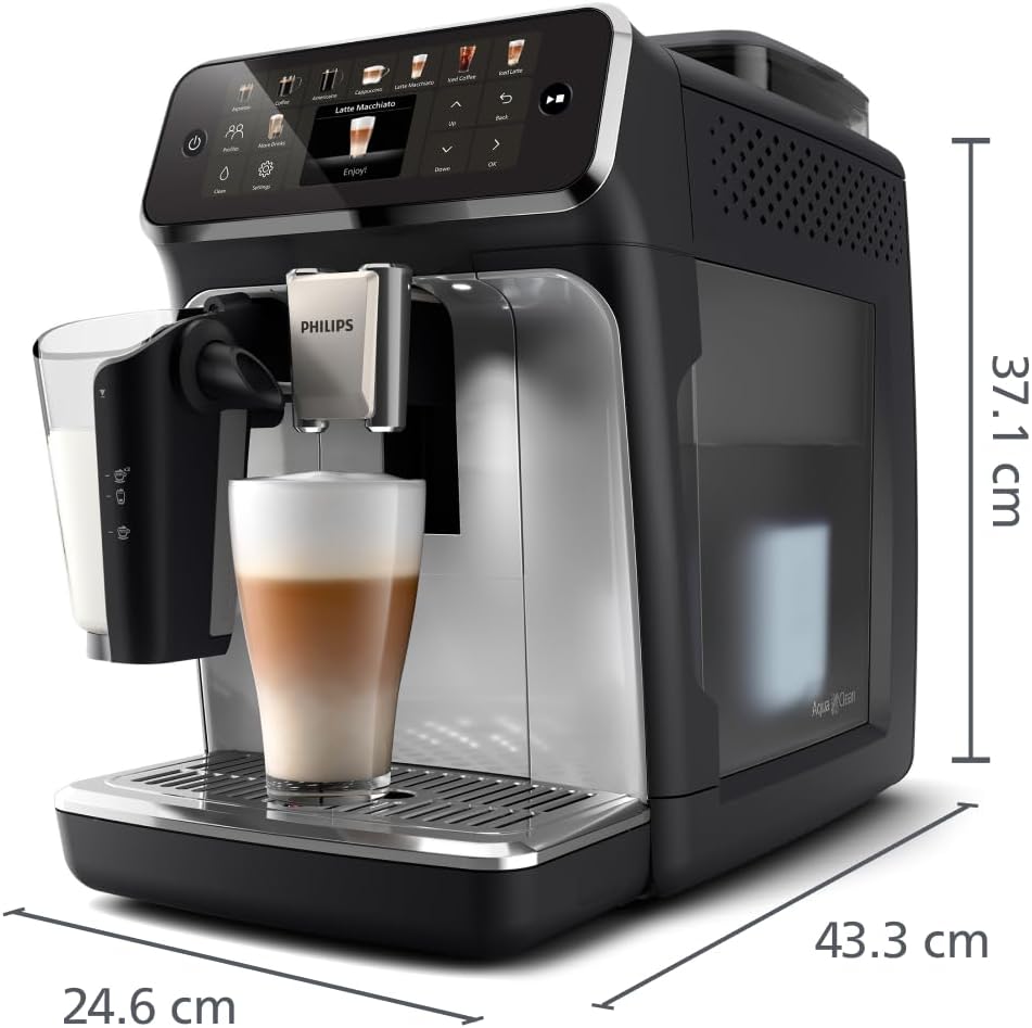 PHILIPS Kaffeevollautomat LatteGo 5500 Serie, Silber, 20 Spezialitäten, bis zu 5000 Tassen – Bild 8