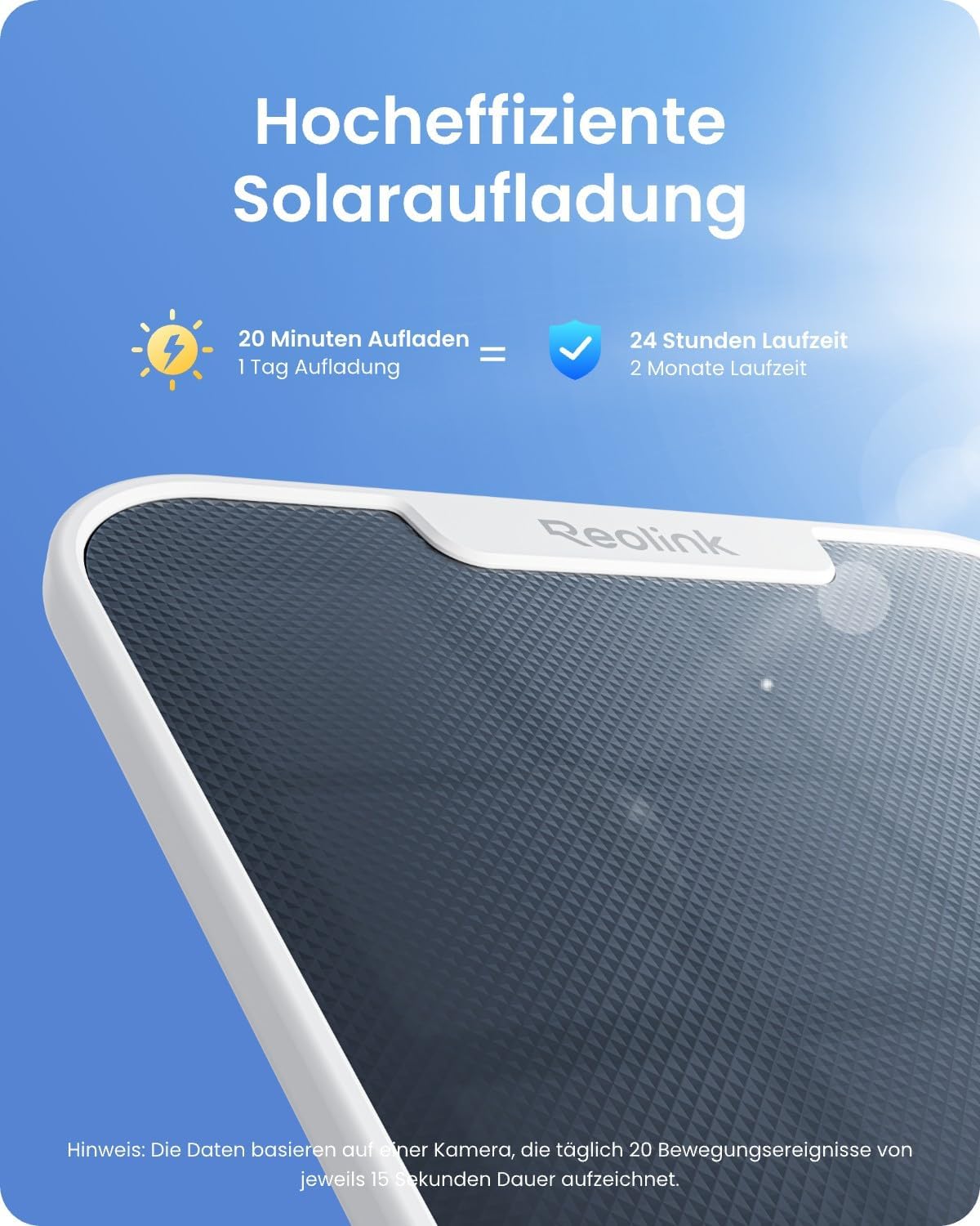 Reolink 4K PT Solar Überwachungskamera Aussen Akku Set Outdoor mit Home Hub – Bild 4