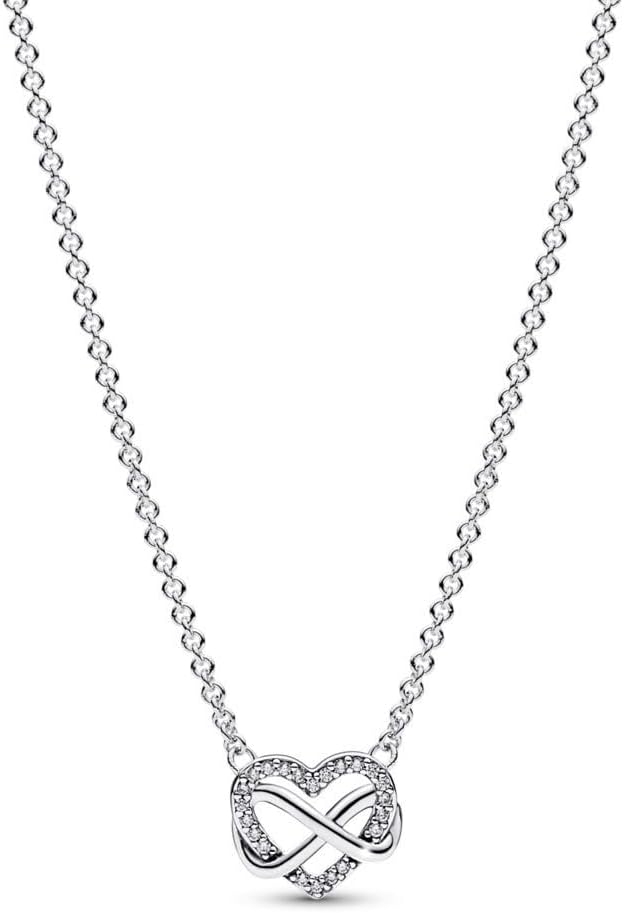 Pandora Moments Halskette Ewigkeitsherz, 14-karätig vergoldet, mit klarem Cubic Zirkonia – Bild 2