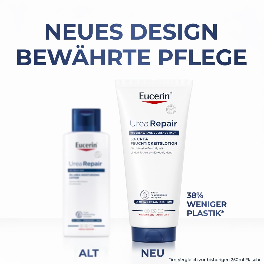 Eucerin UreaRepair 5% Urea Feuchtigkeitslotion 200 ml, Körpercreme – Bild 7
