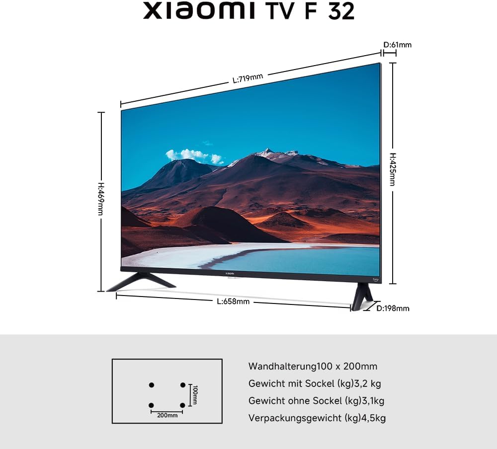 Xiaomi TV F 32 2025, 32" HD Smart TV Fire OS7 Triple Tuner L32MB-FAEU – Bild 13