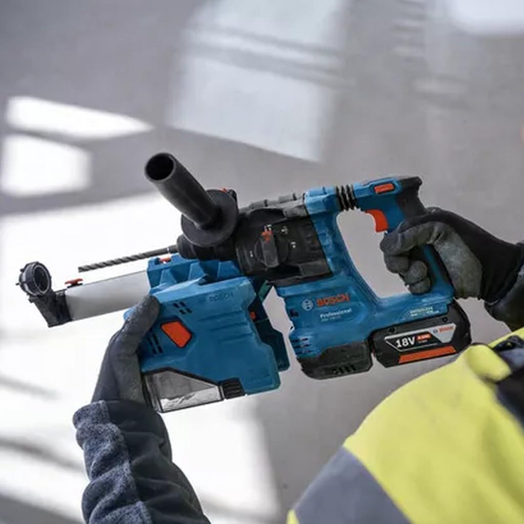 Bosch Professional 18V System Akku Bohrhammer GBH 18V-22 (mit SDS plus, KickBack Control und Vibration Control, inkl. GDE 18V-12, L-BOXX, ohne Akku/Ladegerät) – Bild 7