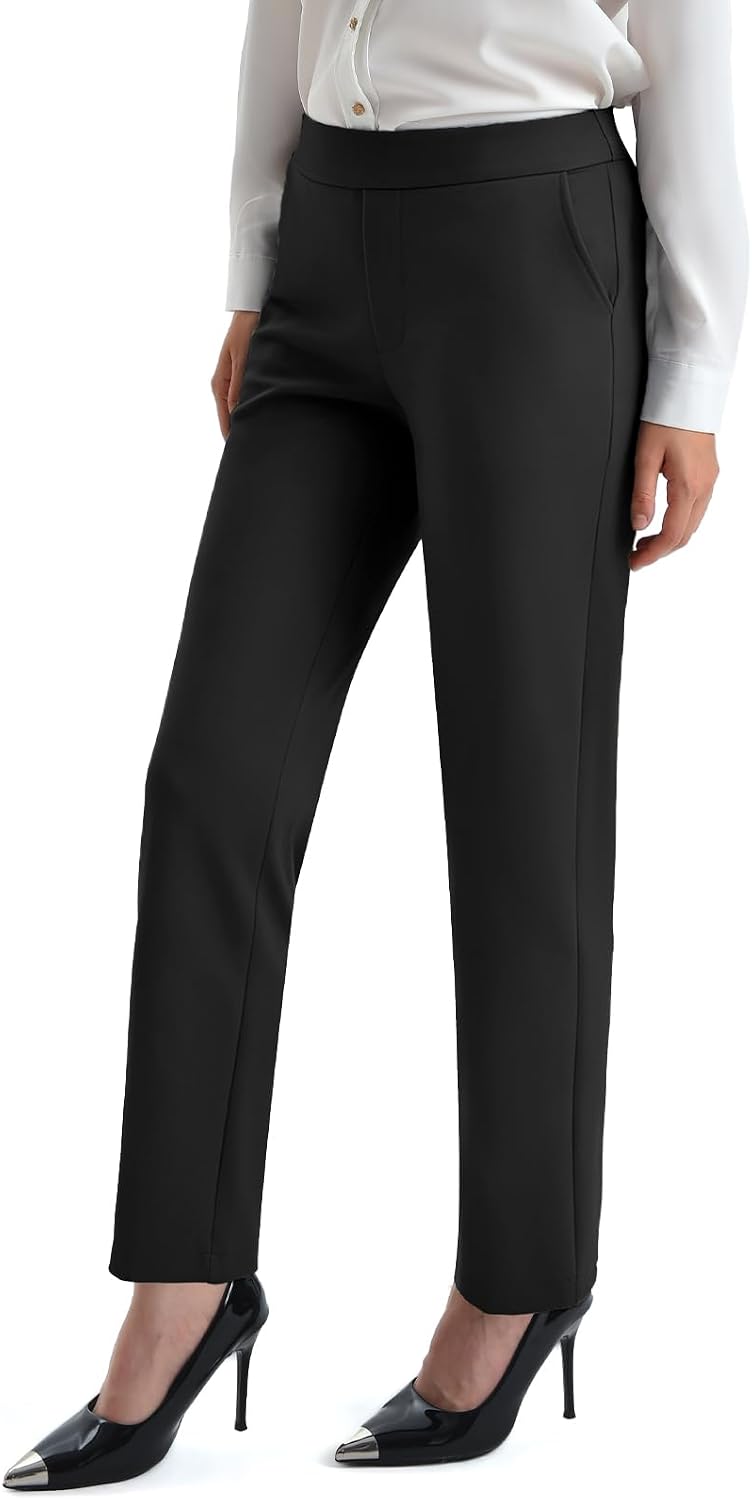 Anzughose Damen, Stoffhose Hosen mit Taschen – Bild 2