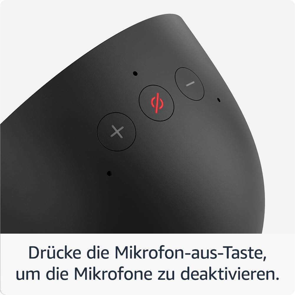 Zertifiziert und generalüberholt Amazon Echo Spot (2024), smarter Wecker mit sattem Klang und Alexa, Schwarz – Bild 7