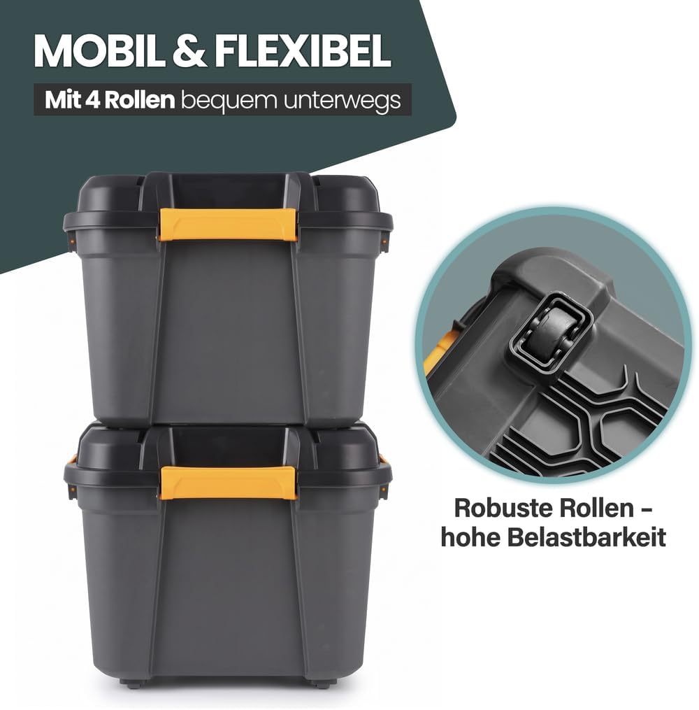 Kreher Bunker Tough Lagerbox mit Deckel Silikondichtung wasserdicht (80L) – Bild 6