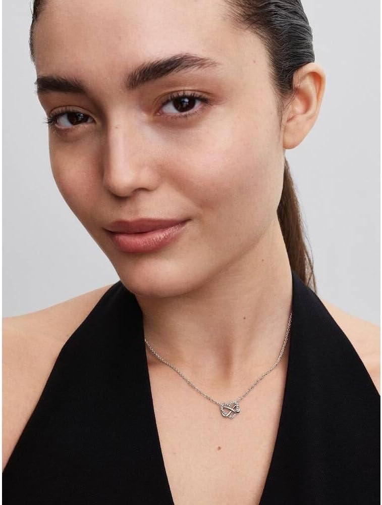 Pandora Moments Halskette Ewigkeitsherz, 14-karätig vergoldet, mit klarem Cubic Zirkonia – Bild 3