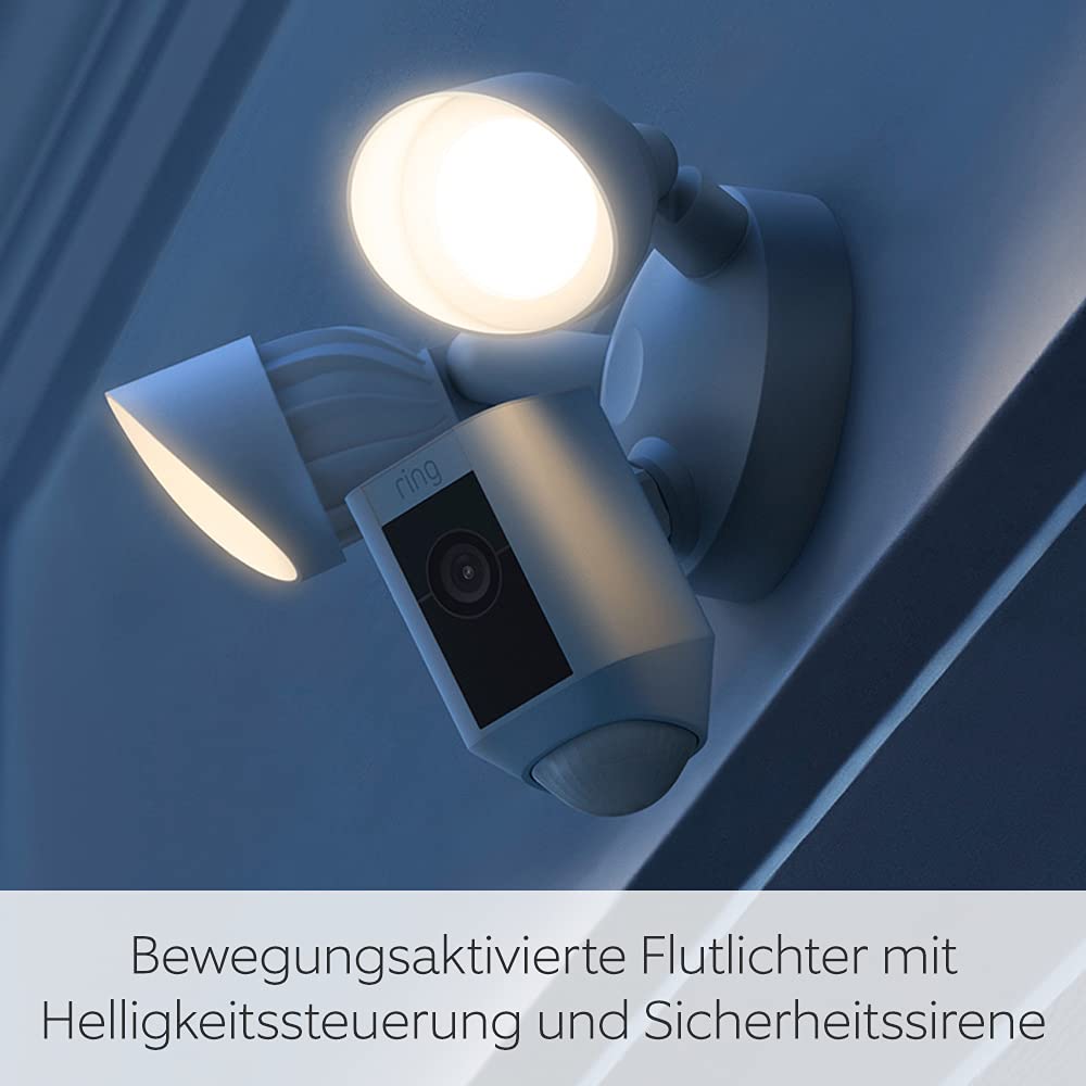 Ring Floodlight Cam Wired Plus, Zertifiziert und generalüberholt | Funktioniert mit Alexa | Weiß – Bild 4