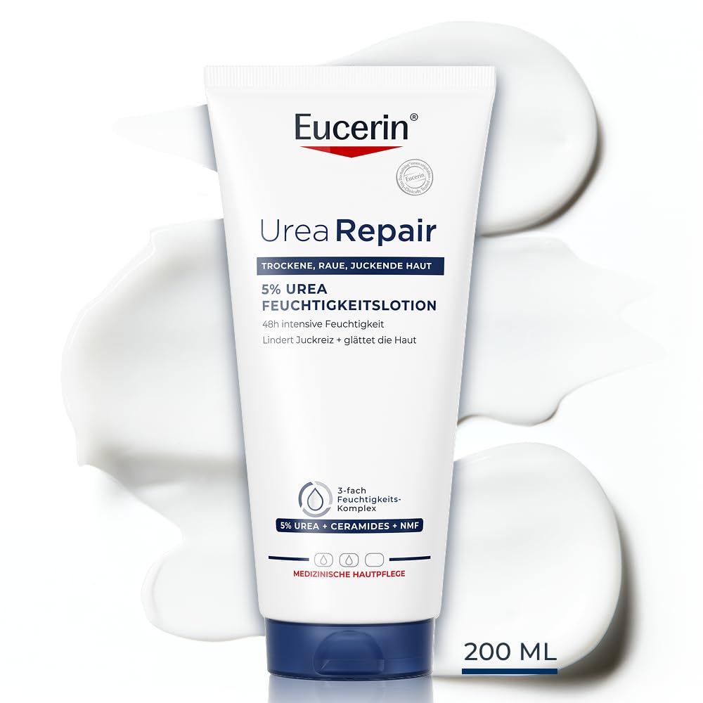 Eucerin UreaRepair 5% Urea Feuchtigkeitslotion 200 ml, Körpercreme – Bild 8
