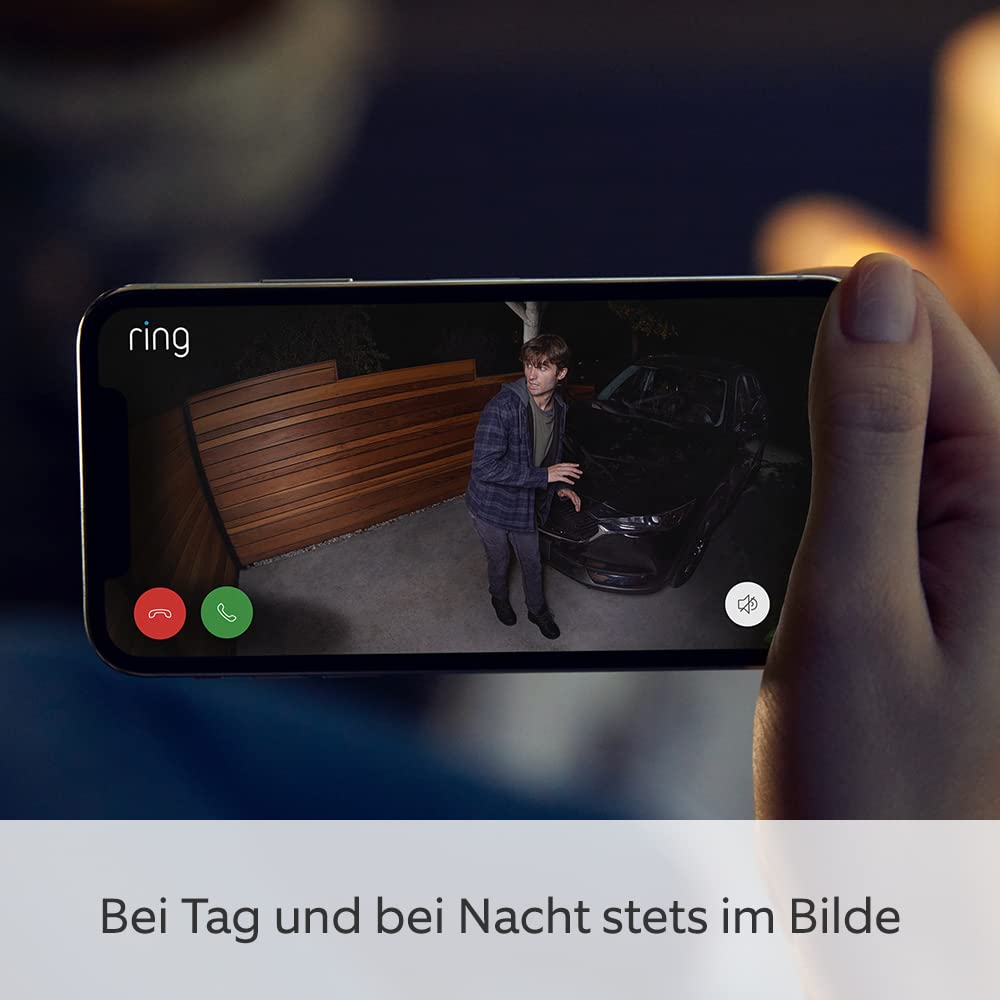 Zertifiziert und generalüberholt Ring Spotlight Kamera Plus Akku (Spotlight Cam Plus Battery)| Überwachungskamera aussen mit WLAN, HD-Video, LED-Flutlicht, Nachtsicht, Bewegungserfassung & Sirene – Bild 3