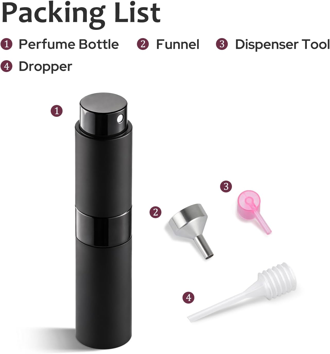 Toureal Parfum Zerstäuber für Unterwegs, 8ml Reisezerstäuber Nachfüllbar – Bild 8