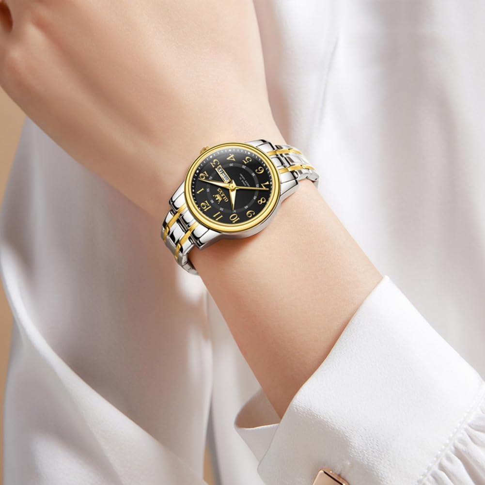 OLEVS Armbanduhr Damen 3Bar Wasserdicht mit Quarzwerk Klassische – Bild 4
