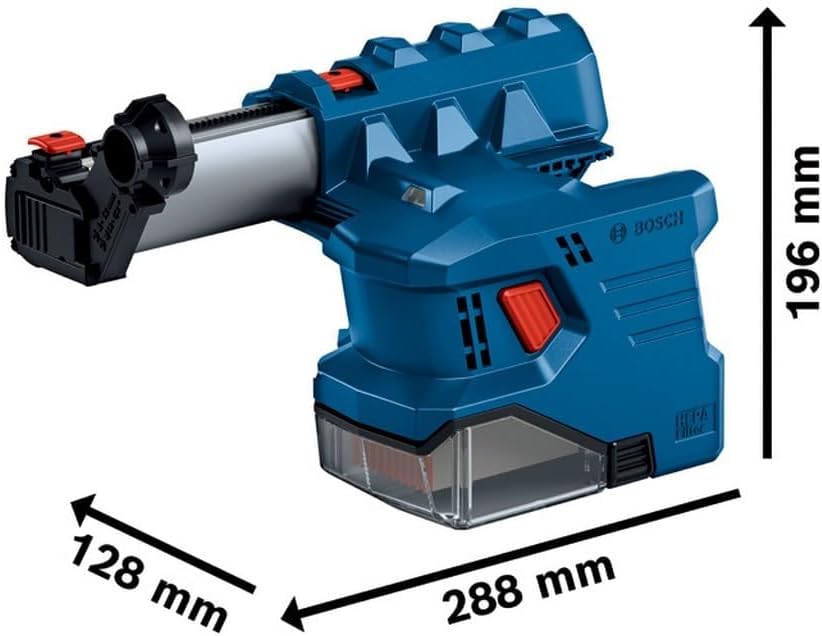 Bosch Professional 18V System Akku Bohrhammer GBH 18V-22 (mit SDS plus, KickBack Control und Vibration Control, inkl. GDE 18V-12, L-BOXX, ohne Akku/Ladegerät) – Bild 3