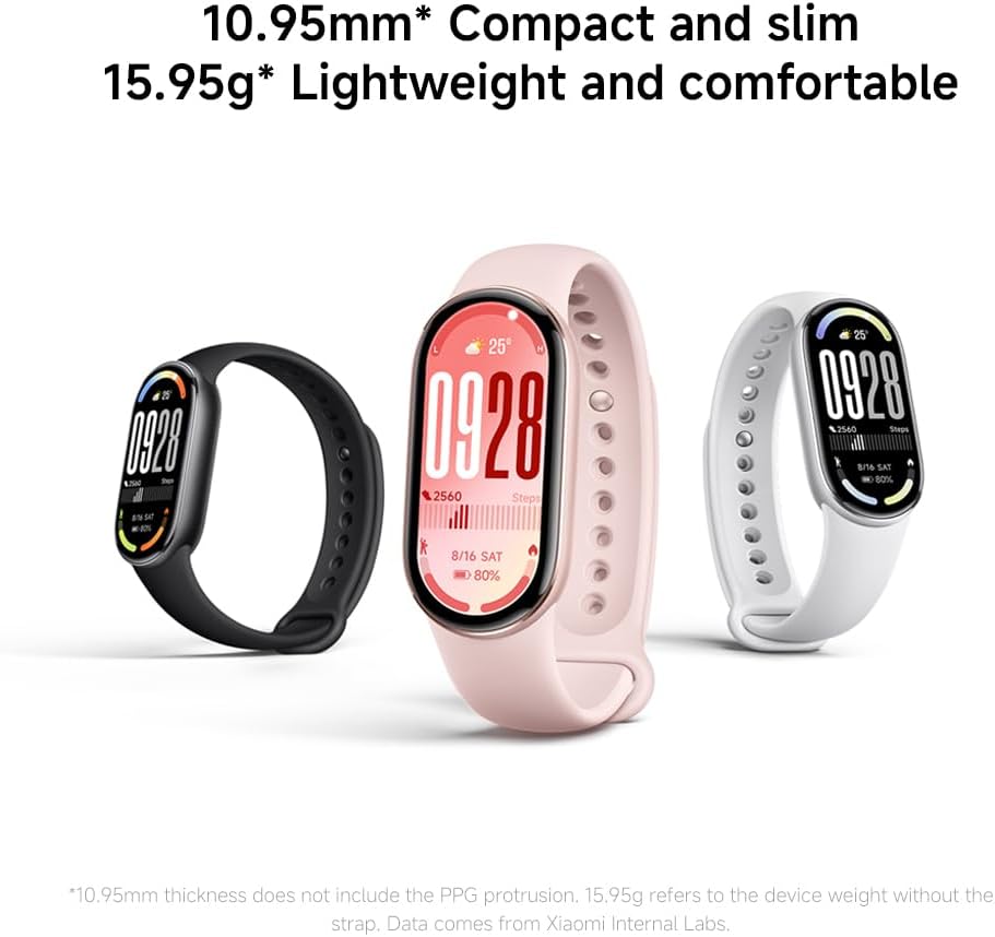 Xiaomi Smart Band 10, Smart Watch,Fitness-Tracker, 1,72" AMOLED Display, 21 Tage Akku, 5ATM Wasserdichtigkeit, SPO₂ & Herzfrequenzmessung, Schlafüberwachung,150+ Sportmodi, Schwarz – Bild 6