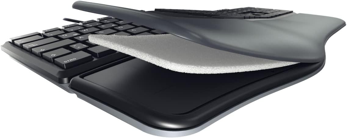 CHERRY KC 4500 Ergo, Ergonomische Tastatur, Deutsch QWERTZ, Schwarz – Bild 7