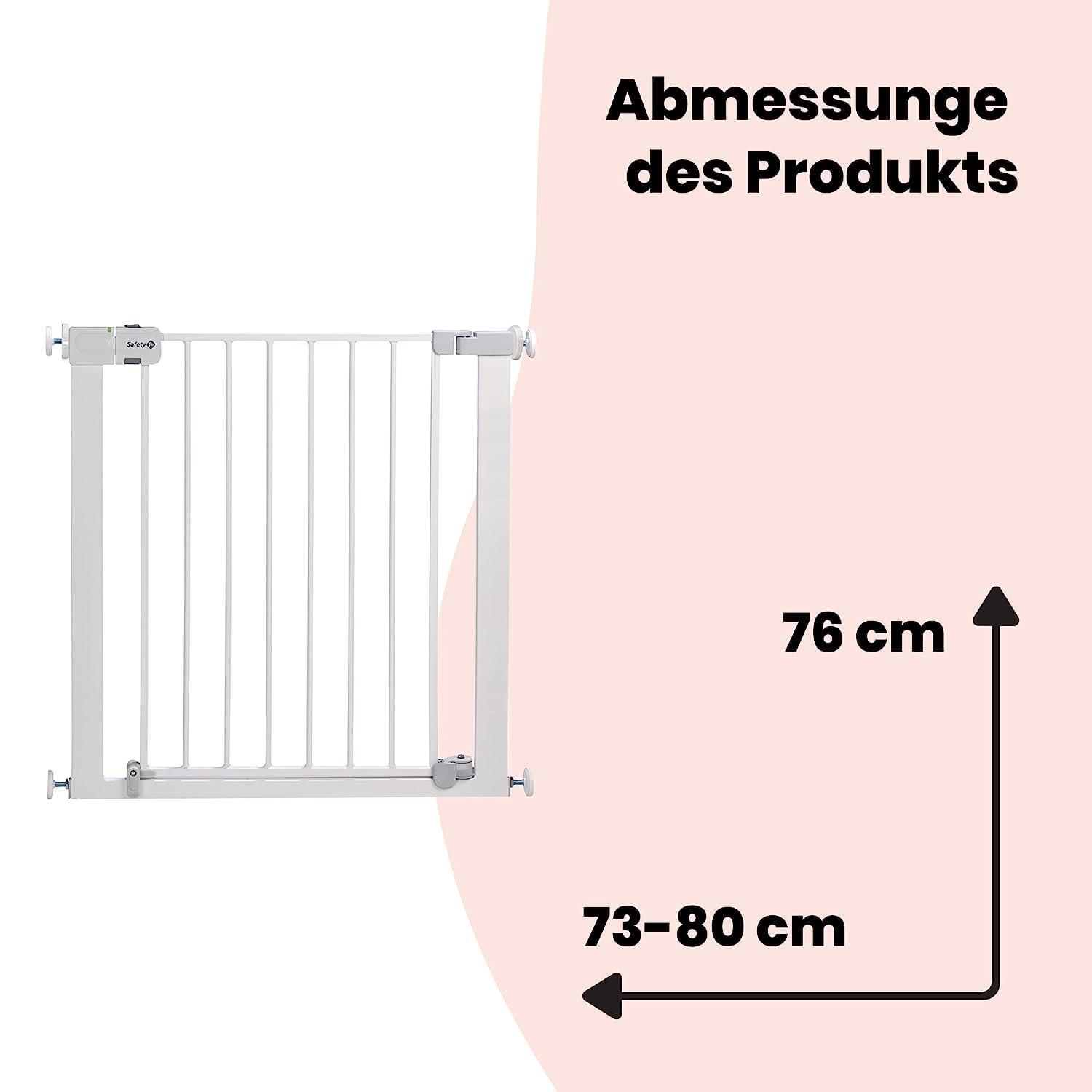 Safety 1st Auto Close Gate, Treppenschutzgitter 73–80 cm, Weiß – Bild 9