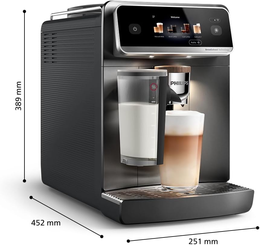 PHILIPS Kaffeevollautomat LatteGo Pro Aromis 8000, Schwarz, 50+ Getränke – Bild 11