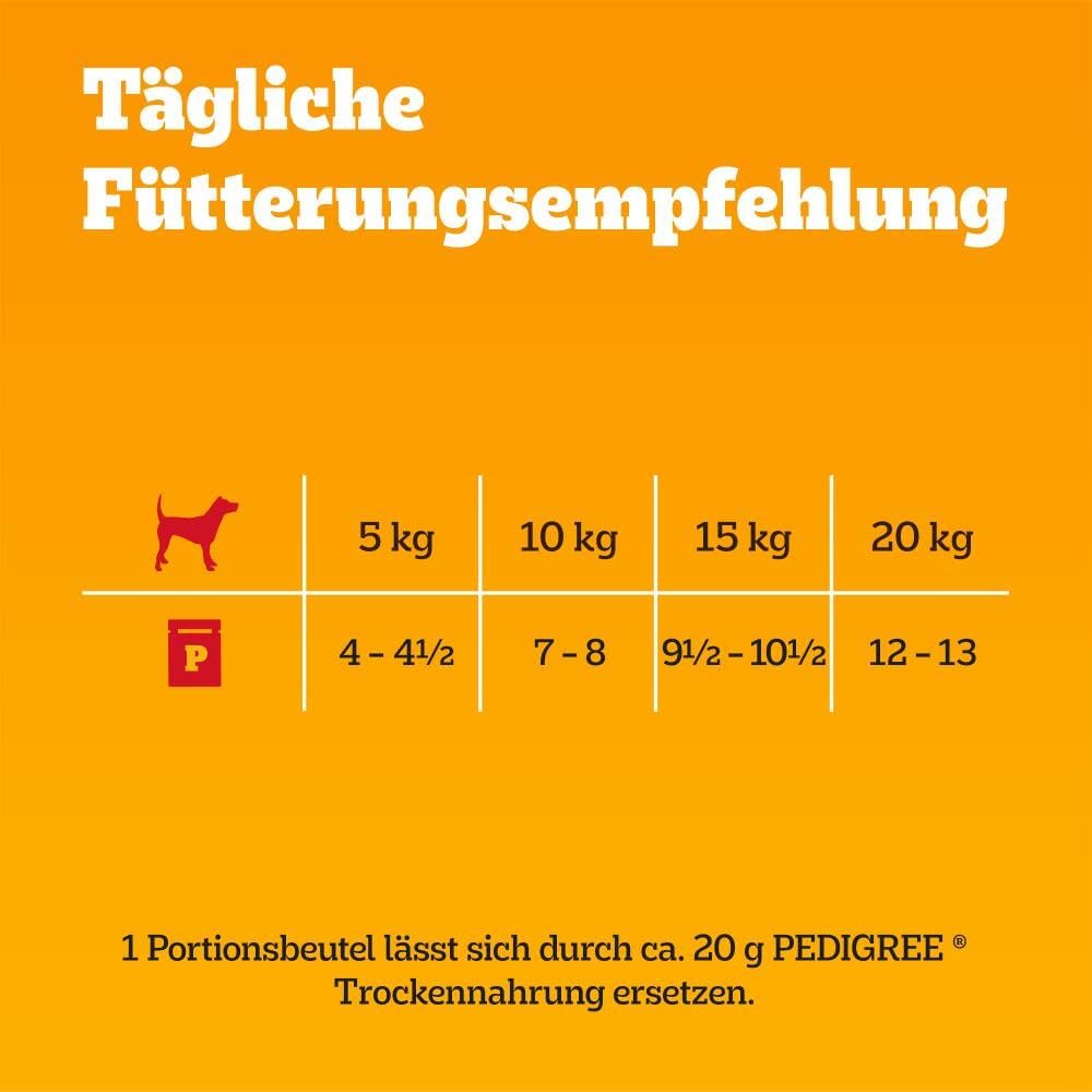 PEDIGREE DOGCARE Hundefutter Portionsbeutel Chunks in Soße Adult 40 x 100g – Bild 3