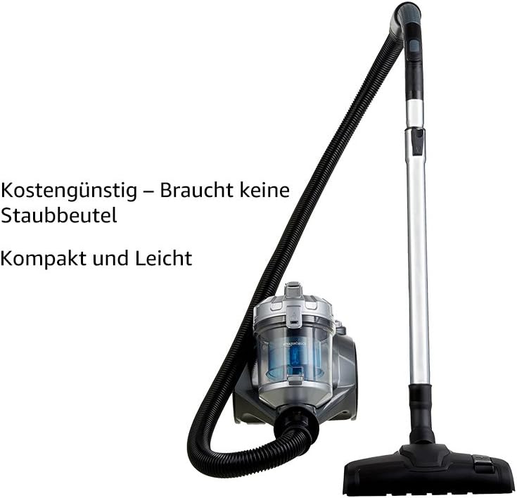 Amazon Basics Beutelloser Staubsauger Kanister, 700W, 1,5l, Schwarz/Blau – Bild 7