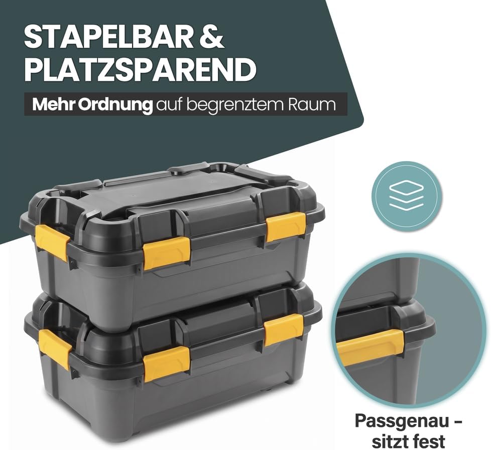 Kreher Bunker Tough Lagerbox mit Deckel Silikondichtung wasserdicht (31L) – Bild 4