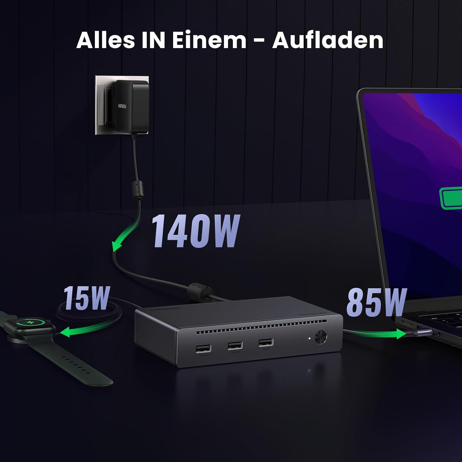 UGREEN Thunderbolt 4 Dock TBT4 Docking Station für TBT4-Laptops – Bild 5