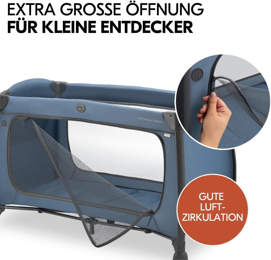 hauck Play N Relax Center Baby Reisebett Set – Dark Blue – Bild 8