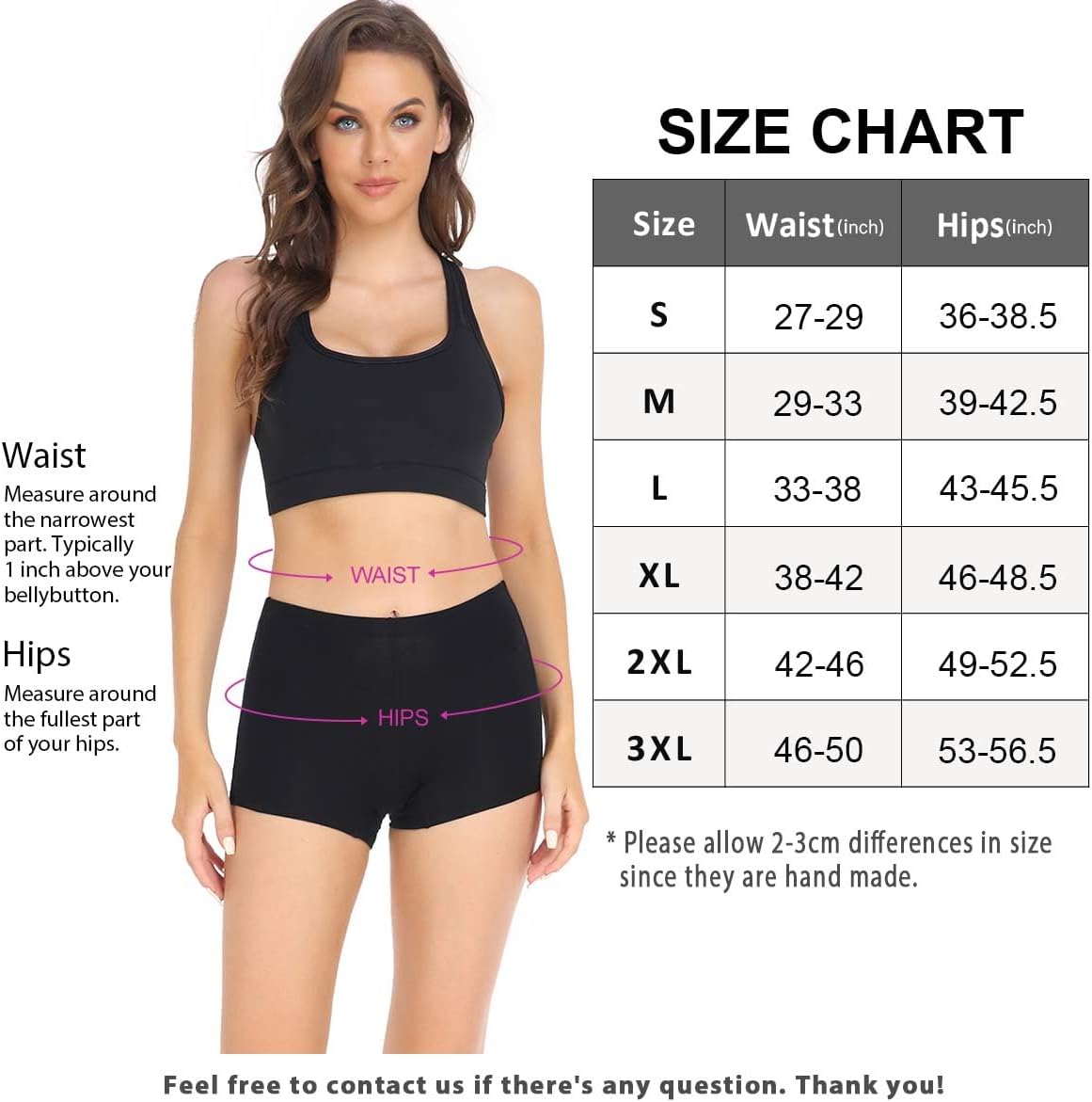 wirarpa Damen Baumwolle Boxershorts Pantys Hotpants Unterhosen – Bild 5