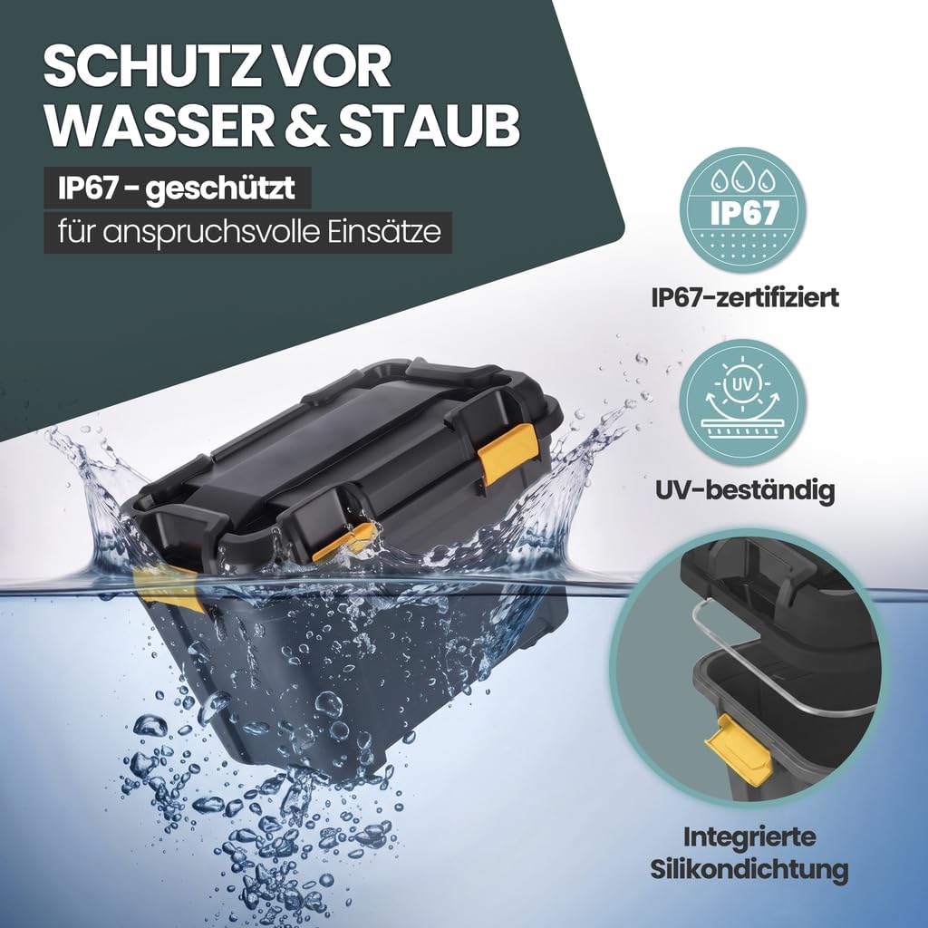Kreher Bunker Tough Lagerbox mit Deckel Silikondichtung wasserdicht (80L) – Bild 3