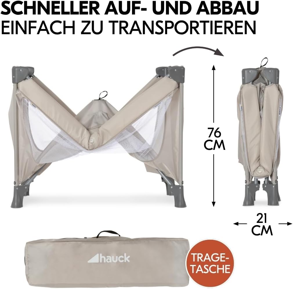 hauck Dream n Play Baby Reisebett Set - Beige – Bild 5