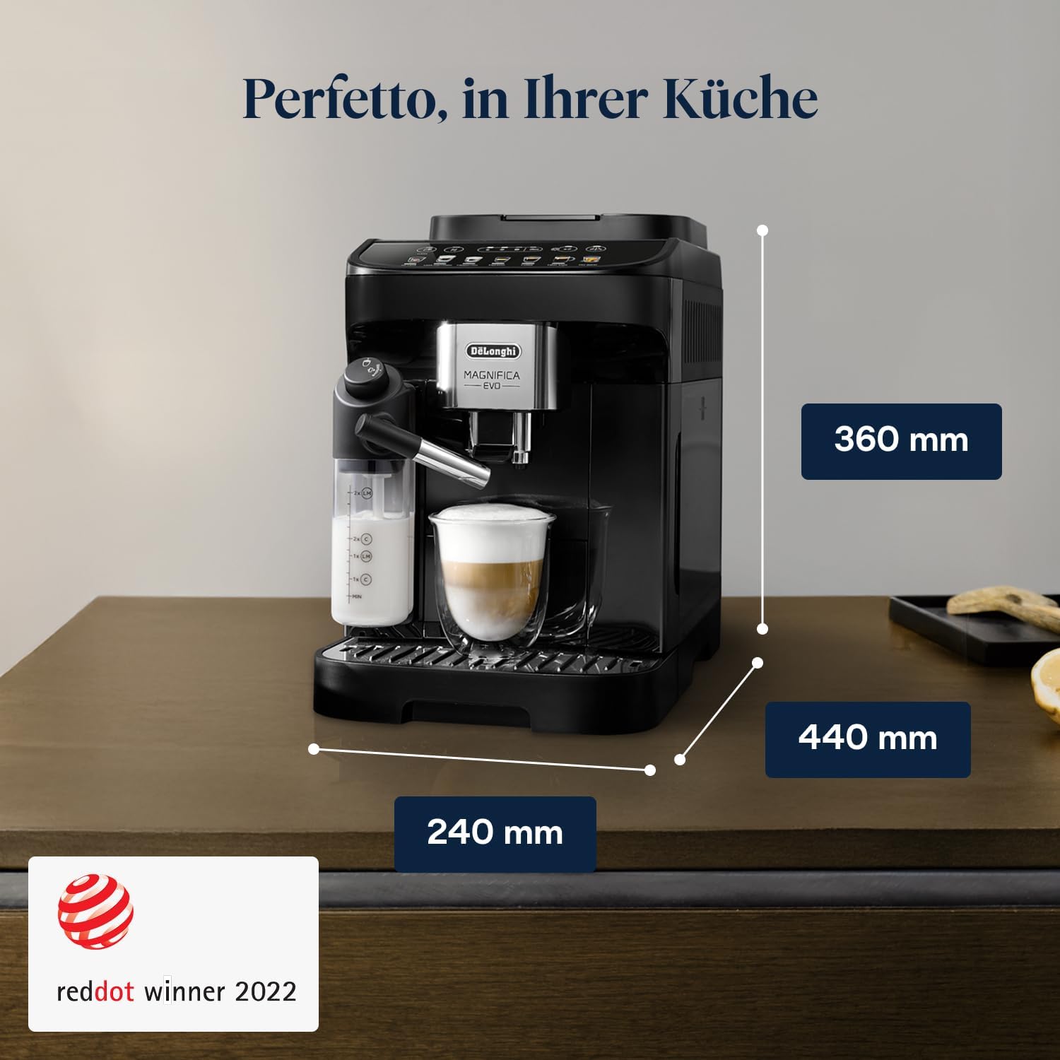 De'Longhi Magnifica Evo - Kaffeevollautomat 7 Getränke Schwarz – Bild 7