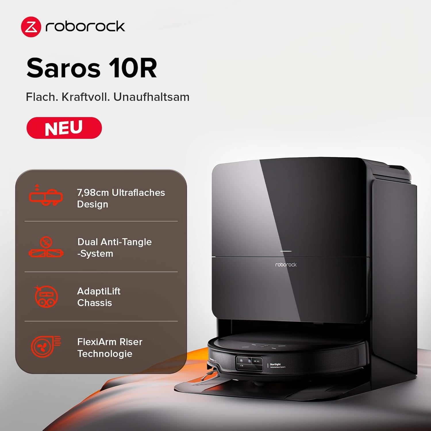 roborock Saros 10R Saugroboter mit Wischfunktion&angebbarem Wischmopp – Bild 2